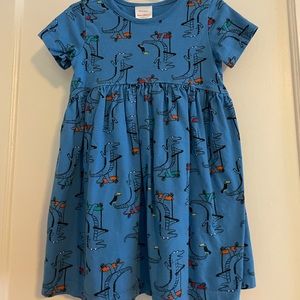 Dinos on scooters! Hanna Andersson dress.